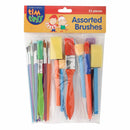 Light Goldenrod Tim & Tess Assorted Brush Pack 25 Pieces Brushes