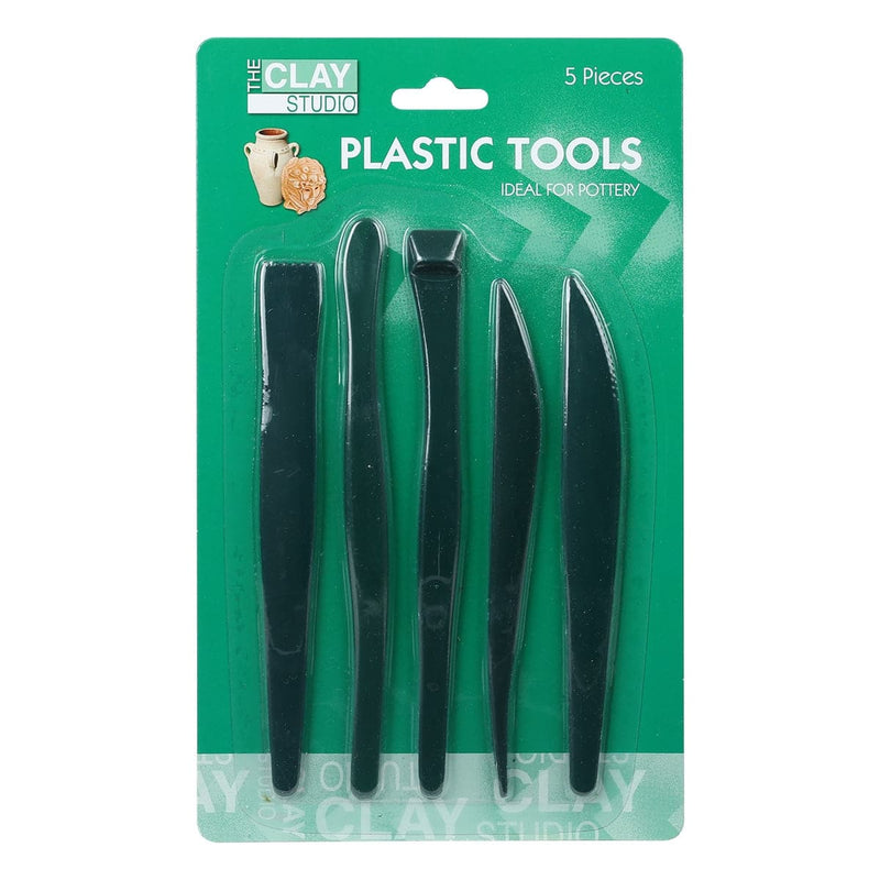 Dark Slate Gray The Clay Studio Plastic Pottery Tool Set 5 Pieces Modelling and Casting Tools and Accessories
