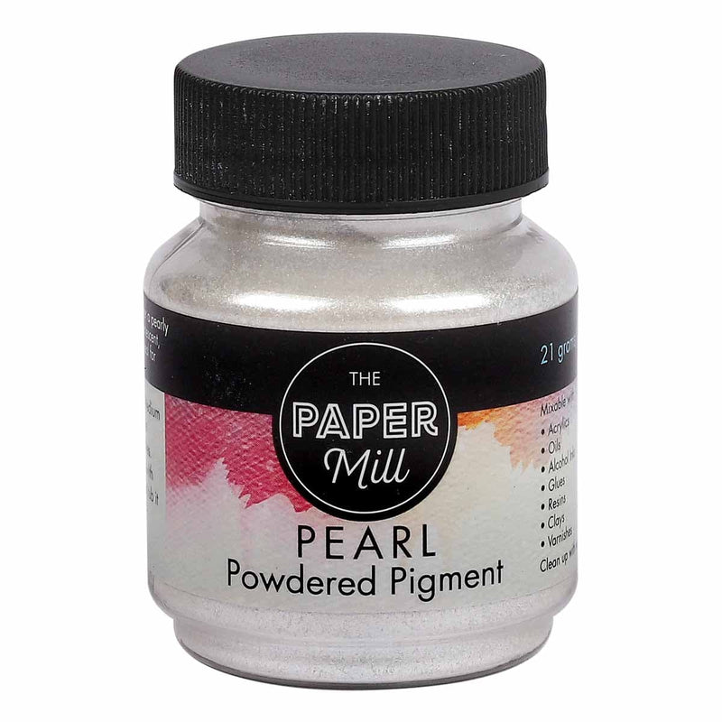 Black The Paper Mill Pearl Powdered Pigment Pearl White 21g Pigments