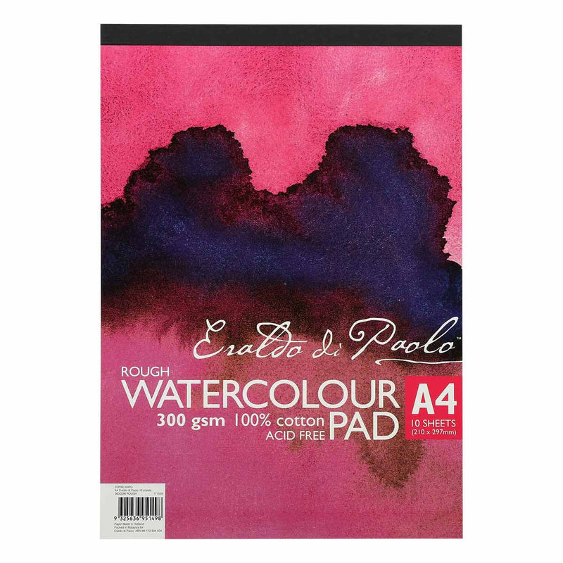 Dark Slate Gray Eraldo  A4 Rough Watercolour Pad 300gsm 10 Sheets Pads