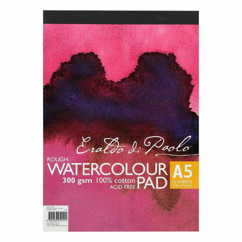 Dark Slate Gray Eraldo Di Paolo Watercolour Pad Rough 300gsm A5 10 Sheets Pads