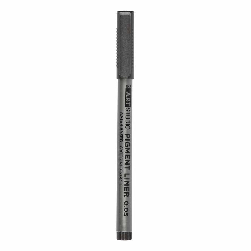 Dim Gray The Art Studio Multi Pigment Liner Pen 0.05 Black Pens and Markers