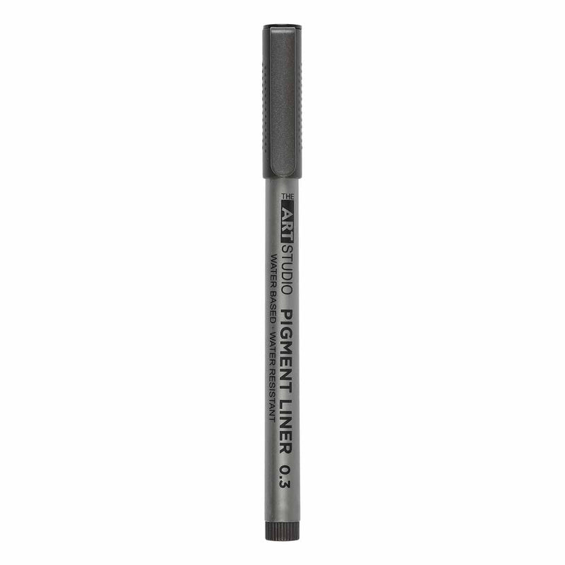 Dim Gray The Art Studio Multi Pigment Liner Pen 0.3 Black Pens and Markers