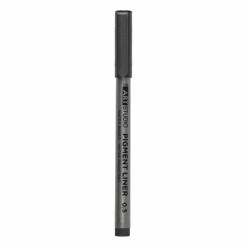 Dim Gray The Art Studio Multi Pigment Liner Pen 0.5 Black Pens and Markers