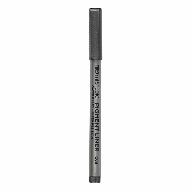 Dim Gray The Art Studio Multi Pigment Liner Pen 0.8 Black Pens and Markers