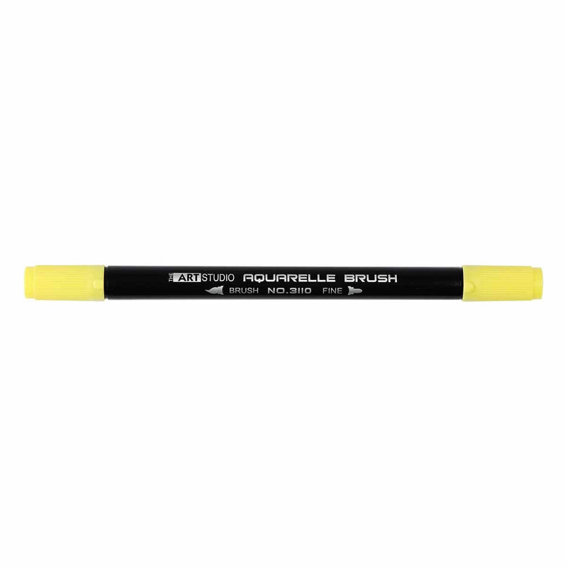 Black The Art Studio Aquarelle Brush Pen Dual Tip Yellow Pens and Markers