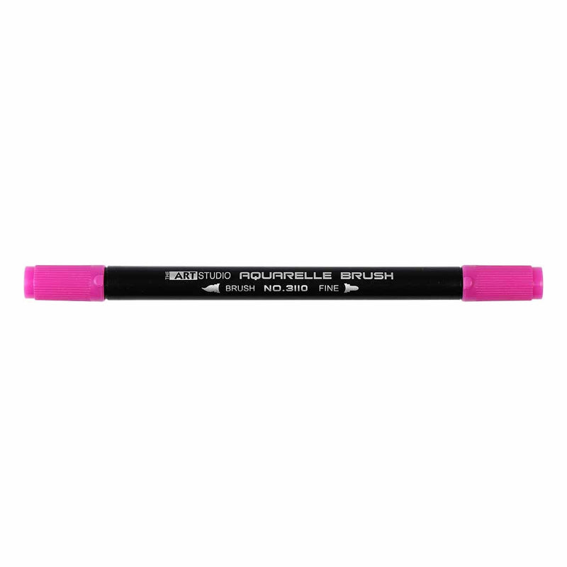 Black The Art Studio Brush Pen Dual Tip Magenta Pens and Markers