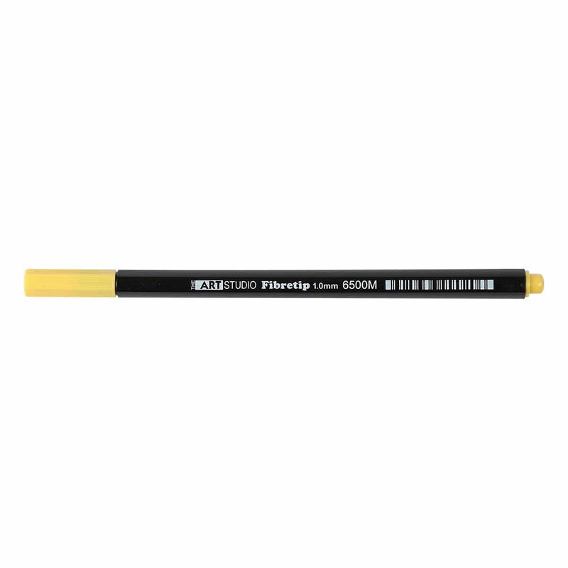Black The Art Studio Fibre Tip Pen 1.0mm 01 Yellow Pens and Markers