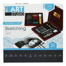 Lavender The Art Studio Sketching Set In Wooden Case (50 Pieces) Drawing and Sketching Sets