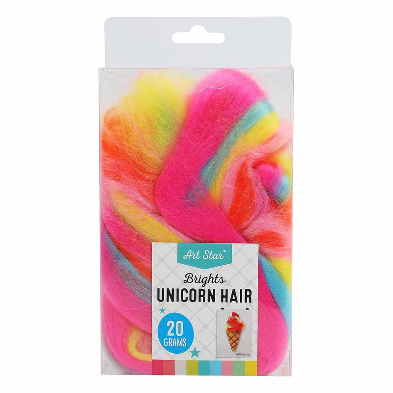 Violet Red Unicorn Hair 20g Brights Kids Craft Basics