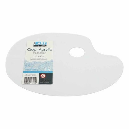 Lavender The Art Studio Clear Acrylic Palette 20 x 30cm Paint Palettes