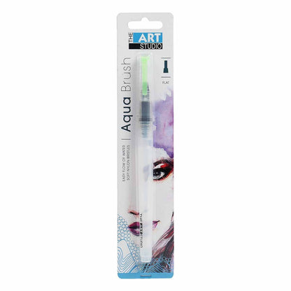 Gray The Art Studio Aqua Flat Brush Brush 12mm Paint Brushes
