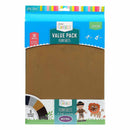 Sienna Art Star Foam Value Pack 22.86 x 30.48cm 10 Sheets Assorted Neutral Colours Craft Foam