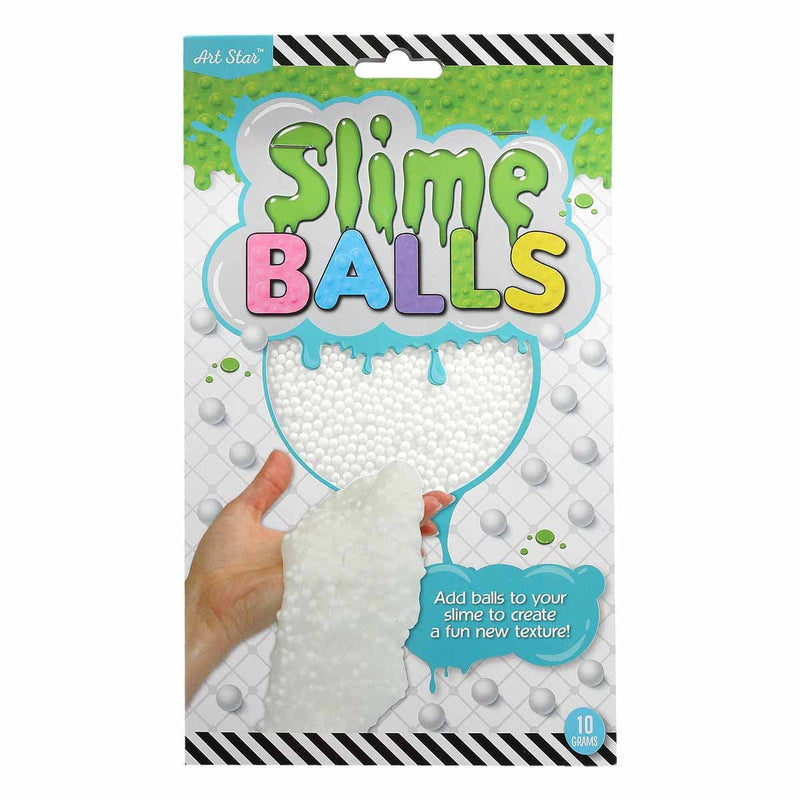 Lavender Art Star Slime Balls White 10g Kids Craft Basics