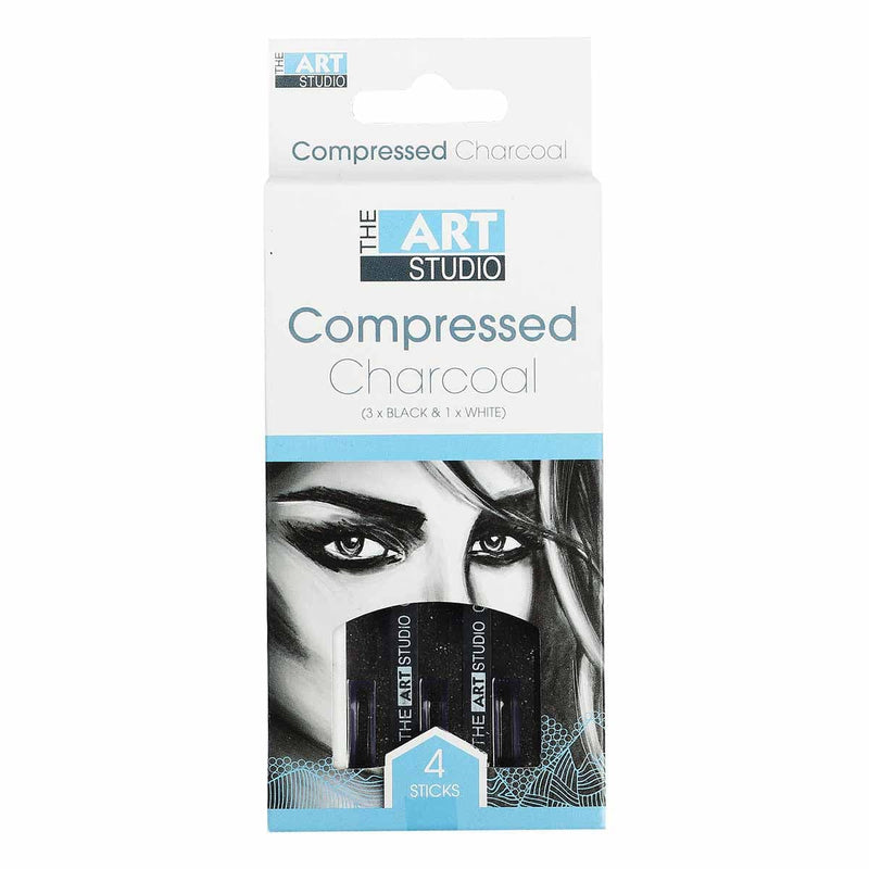 Sky Blue The Art Studio Compressed Charcoal (4 Pieces) Pastels & Charcoal