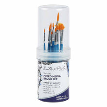 Lavender Eraldo di Paolo Taklon Mixed Media Brush Set 12 Pack Taklon and Synthetic Brushes