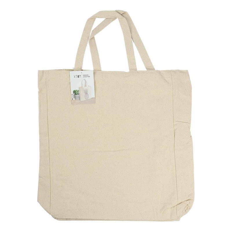 Light Gray Urban Crafter Canvas Shopping Bag 40 x 50cm Craft Blanks for Decorating