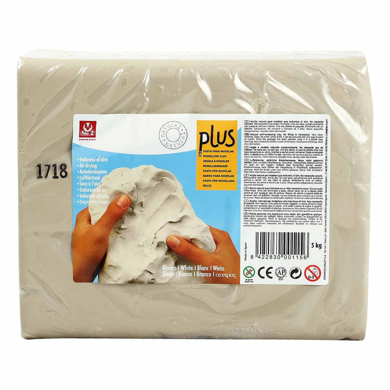 Sky Blue Plus Natural Self Hardening Clay White 5kg Air Dry Clay