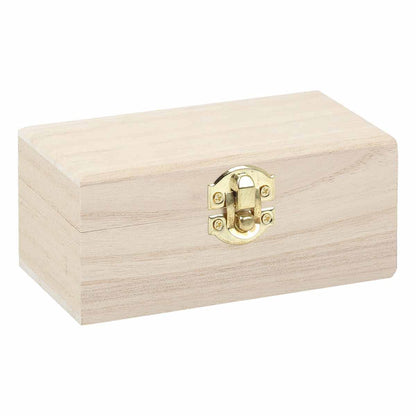Light Gray Urban Crafter Paulownia Rectangle Box 13 x 7 x 5.8cm Boxes