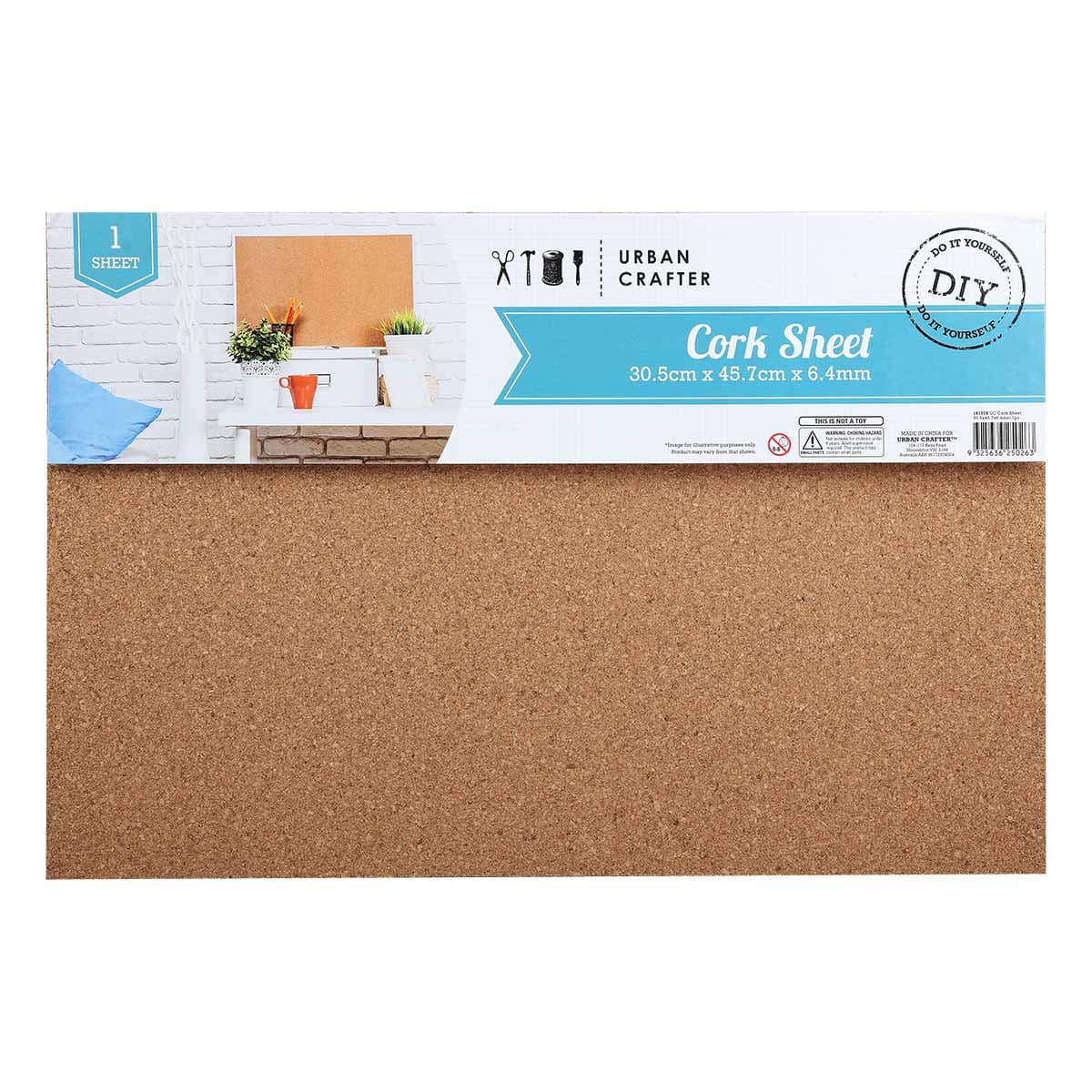 Ghost White Urban Crafter Cork Sheet 30.5 x 45.7 x 6.4mm Corks