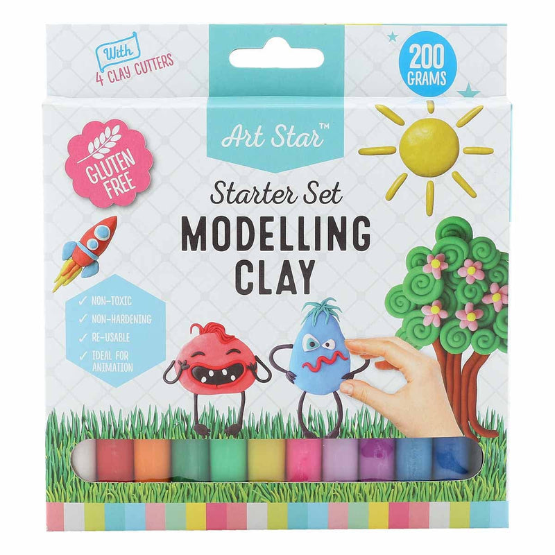 Lavender Art Star Modelling Clay Starter Set 200g Kids Modelling Supplies