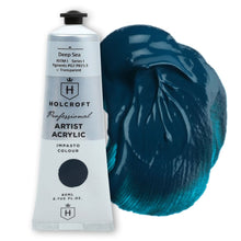 Dark Slate Gray Holcroft Professional Acrylic Paint Deep Sea 80ml Acrylic Paints