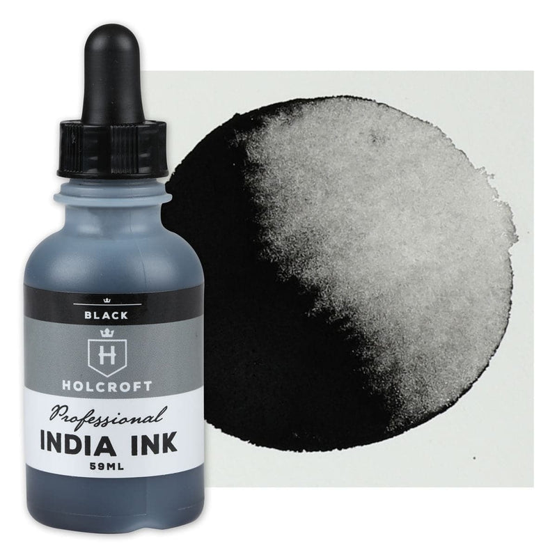 Black Holcroft India Ink 59ml Black Ink