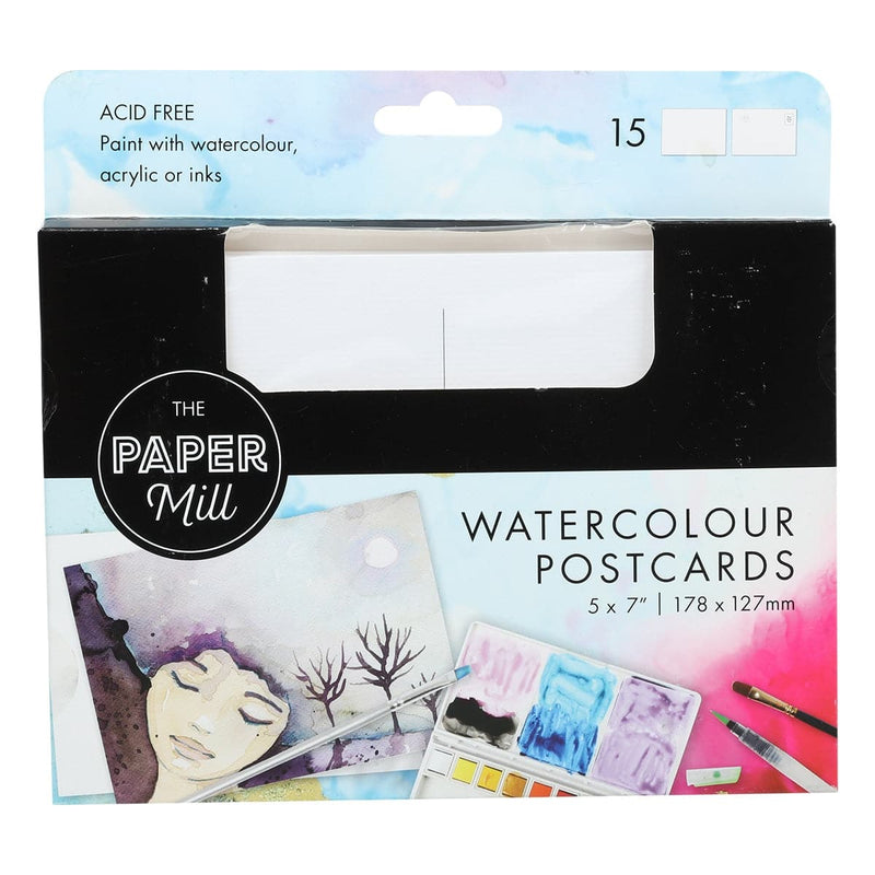 Lavender The Paper Mill Watercolour Postcards 178 x 127mm 15 Pack Cards and Envelopes