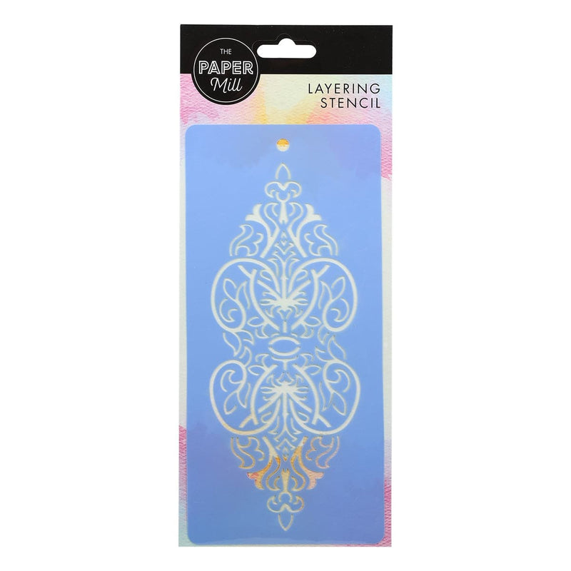 Light Steel Blue The Paper Mill Layering Stencil Victorian Motif Stencils And Templates
