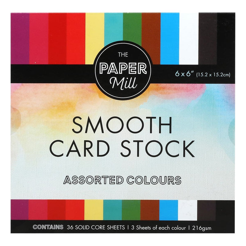 Lavender The Paper Mill Card Stock 216gsm 6 x 6 Inch 36 Sheets Cardstock