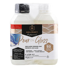 Black Holcroft Pour On Gloss Resin Art Varnish Kit 2L Kit Resin