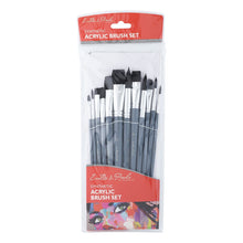 Slate Gray Eraldo Di Paolo Synthetic Acrylic Brush Set 12 Piece Brushes