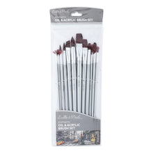 Lavender Eraldo di Paolo Burgundy Synthetic Oil & Acrylic Brush Set #1 12 Pieces Taklon and Synthetic Brushes