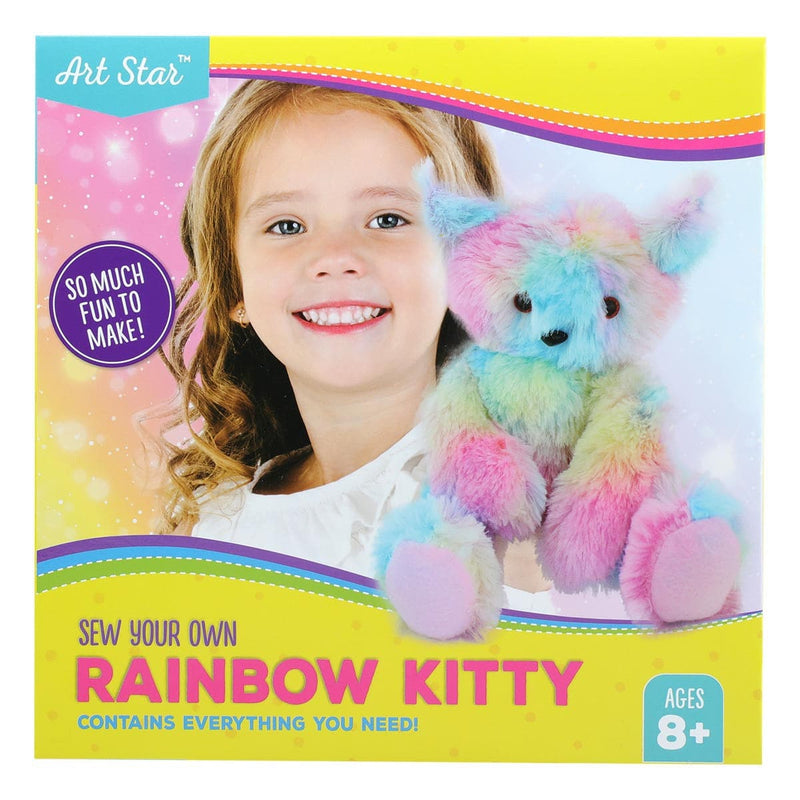 Yellow Art Star Sew A Rainbow Kitty Kit Kids Kits