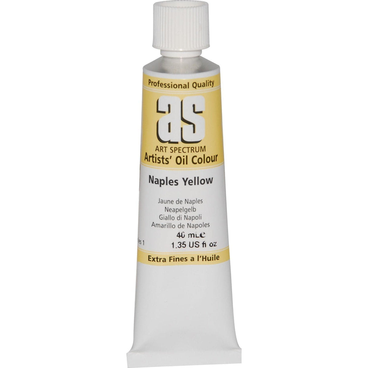 Tan Art Spectrum Oil Paint 40mL Naples Yellow  S1 Oil Paints