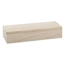 Gray Urban Crafter Wooden Rectangular Hinged Box 22x8x4.5cm Boxes