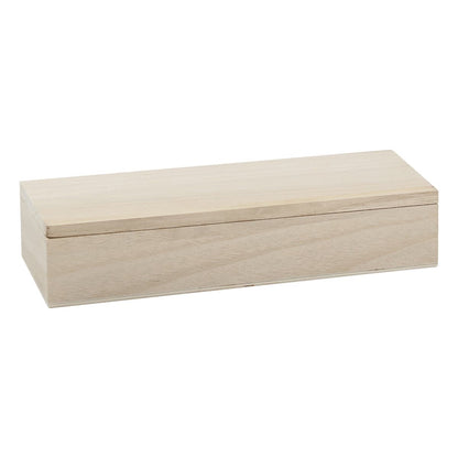 Gray Urban Crafter Wooden Rectangular Hinged Box 22x8x4.5cm Boxes