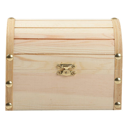 Tan Urban Crafter Pine Treasure Chest 16x10.8x12cm Wood Crafts