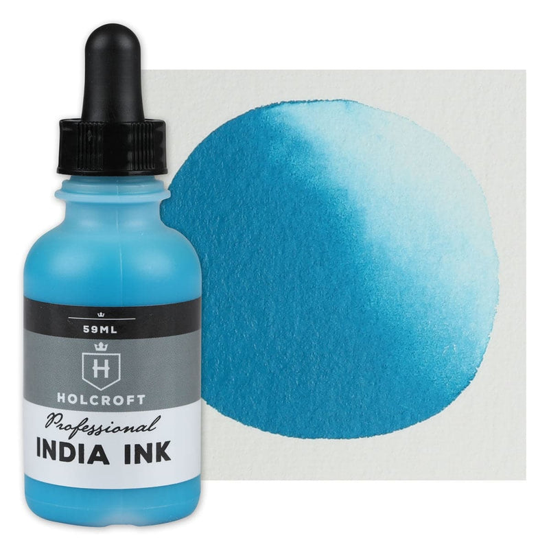 Dark Cyan Holcroft India Ink Coastal Turquoise 59ml Ink