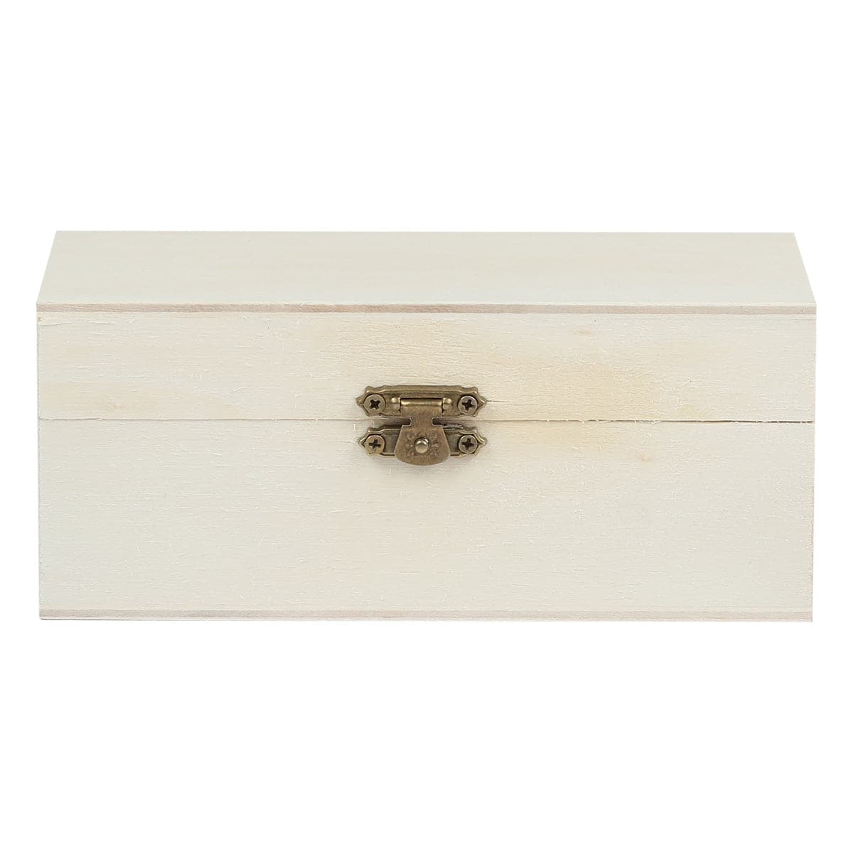 Light Gray Urban Crafter Plywood Rectangular Box with Latch 16 x 7.7 x 6.8cm Boxes