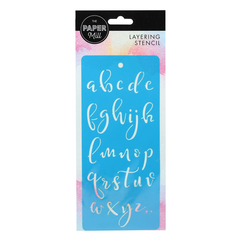 Dodger Blue The Paper Mill Layering Stencil Jasmine Alphabet Stencils and Templates