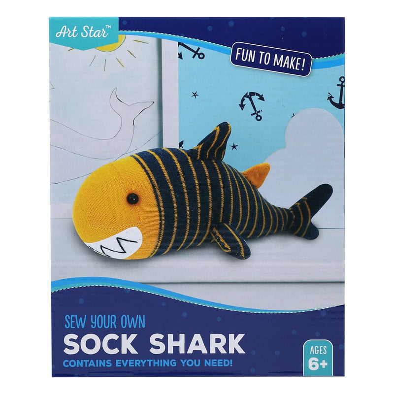 Goldenrod Make Your Own Sock Shark Activity Kit Kids Craft Kits