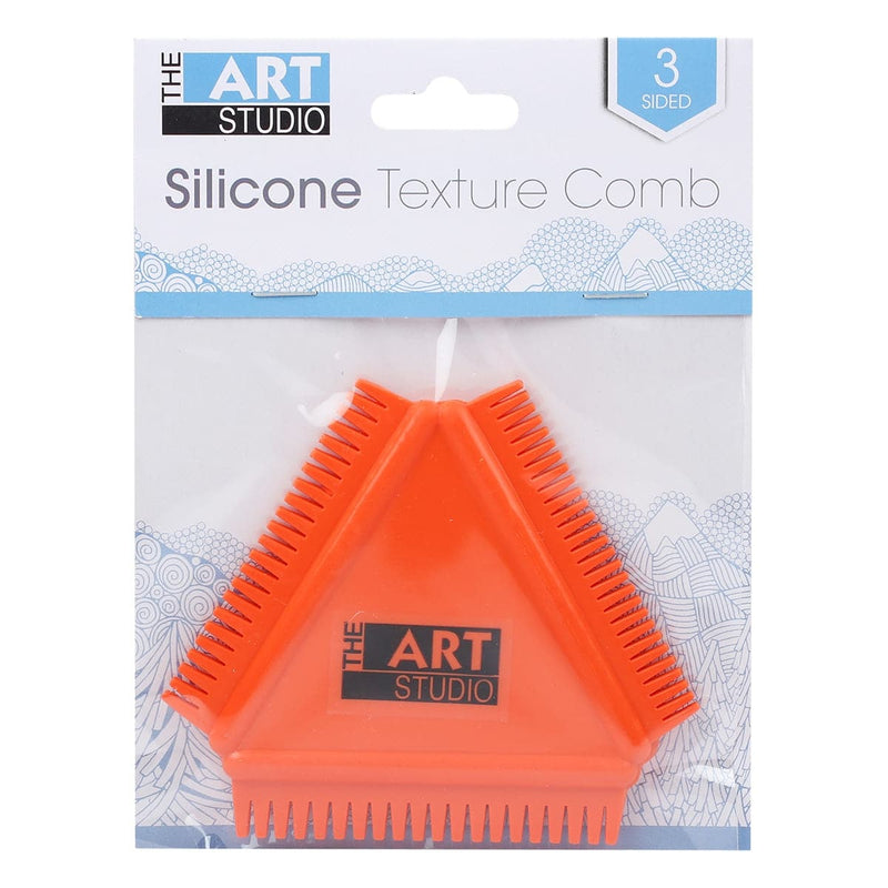 Tomato The Art Studio Silicone Texture Comb 3 Sided 4 x 3.5in Paint Brushes