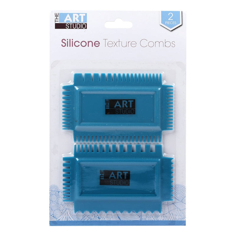 Dark Cyan Art Studio Basic 4 Sided Texture Comb 4.5x2.75in Paint Brushes