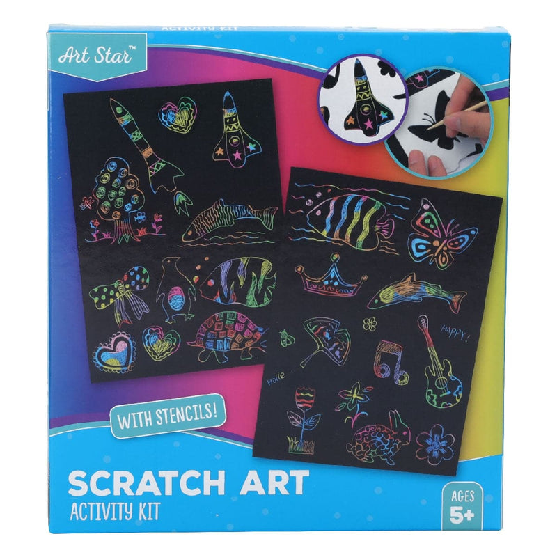 Dark Slate Gray Art Star Scratch Art Activity Kit Kids Craft Kits