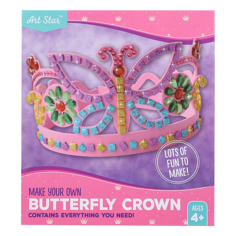 Rosy Brown Art Star Make Your Own Butterfly Crown Kit Kids Craft Kits