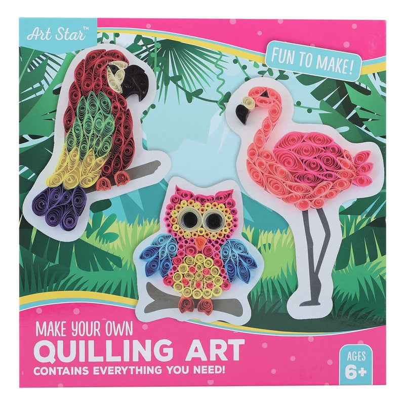 Maroon Art Star Quilling Art Kit Birds Kids Craft Kits