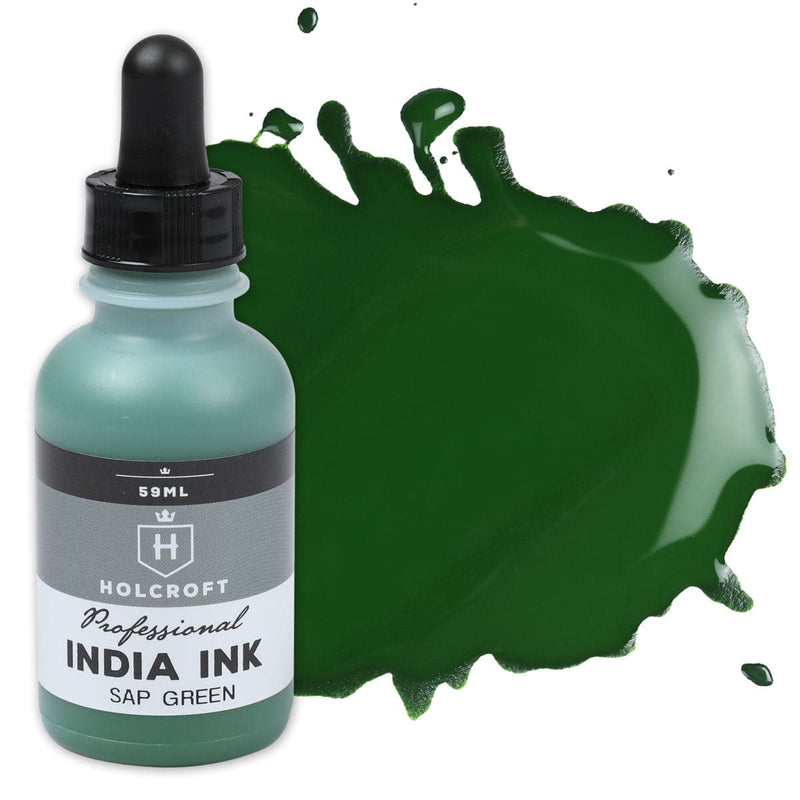 Dark Green Holcroft India Ink Sap Green 59ml Ink