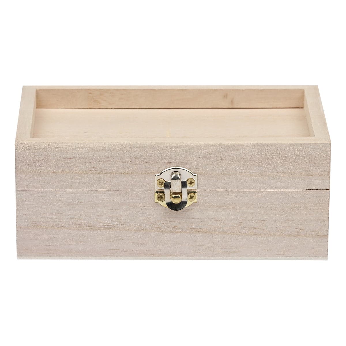 Gray Urban Crafter Paulownia Ridged Lid Box 15 x 9 x 6cm Boxes