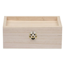 Gray Urban Crafter Paulownia Ridged Lid Box 15 x 9 x 6cm Boxes